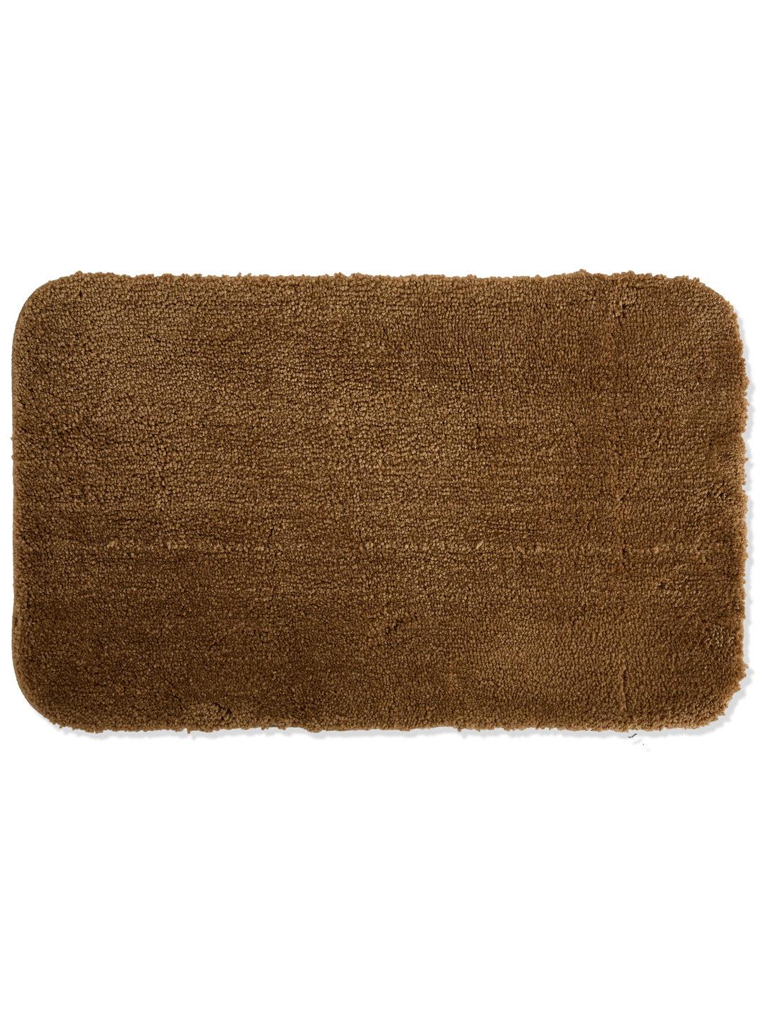 Monte Carlo Brown Solid Polyester 2000 GSM Soft and Absorbent Anti-Skid Bath Mat