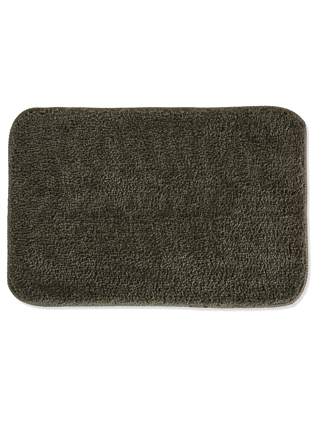 Monte Carlo Charcoal Solid Polyester 2000 GSM Soft and Absorbent Anti-Skid Bath Mat