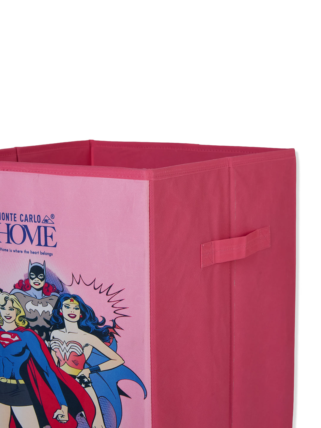 Monte Carlo Cartoon Print Polyester Foldable Laundry Storage Bag with Lid