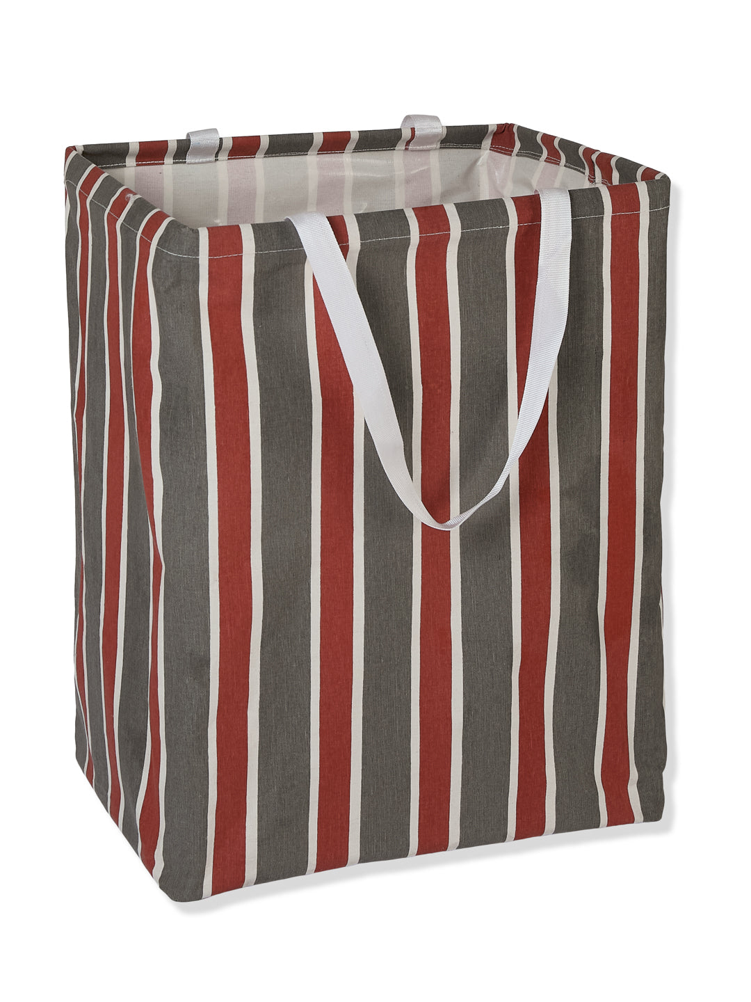 Monte Carlo Stripe Cotton Laundry Storage Bag with Handles
