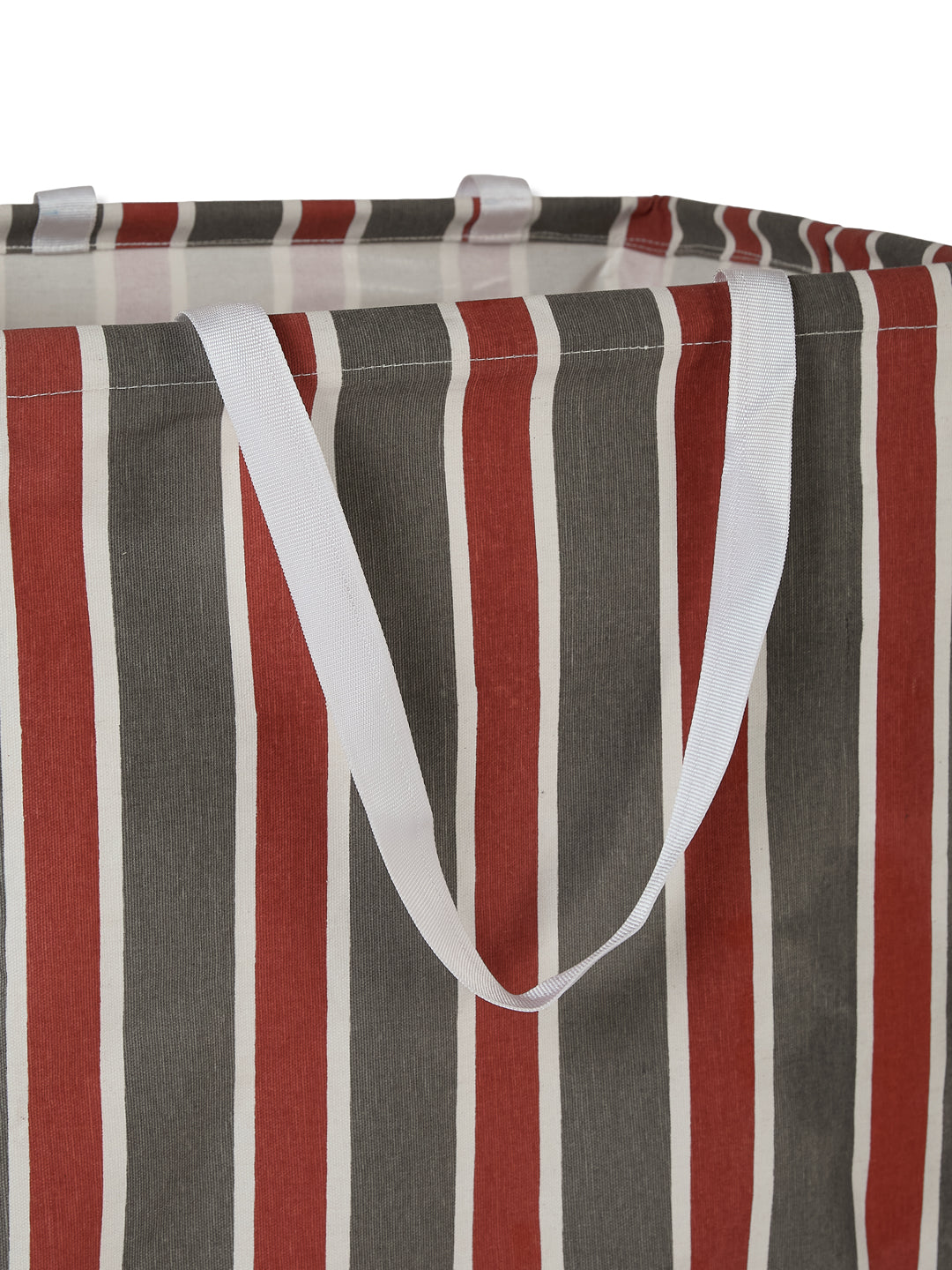 Monte Carlo Stripe Cotton Laundry Storage Bag with Handles