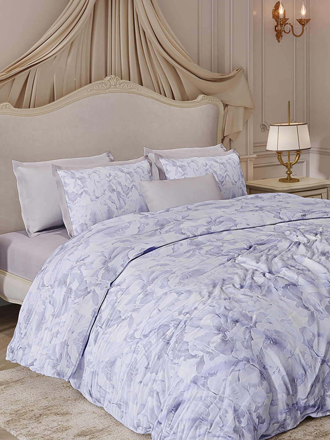 300 TC Cotton King Size Luxury 7 Pc Bedding Set (Heritage)