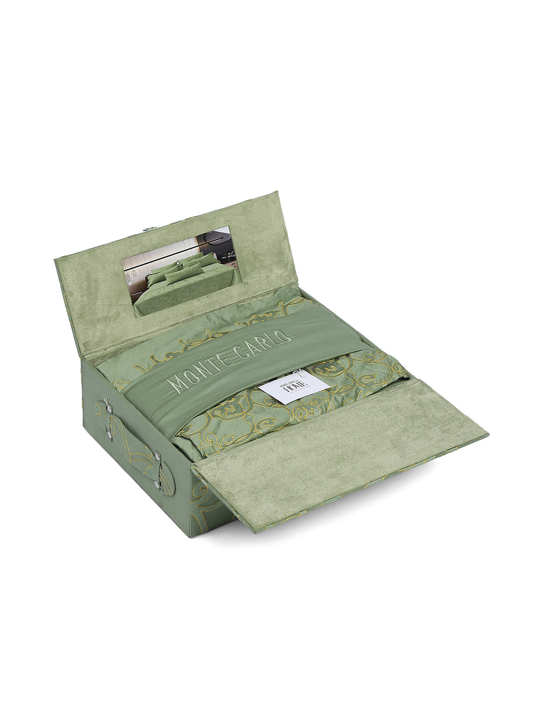 400 TC Cotton King Size Luxury 10 Pc Bedding Set (Matrix)