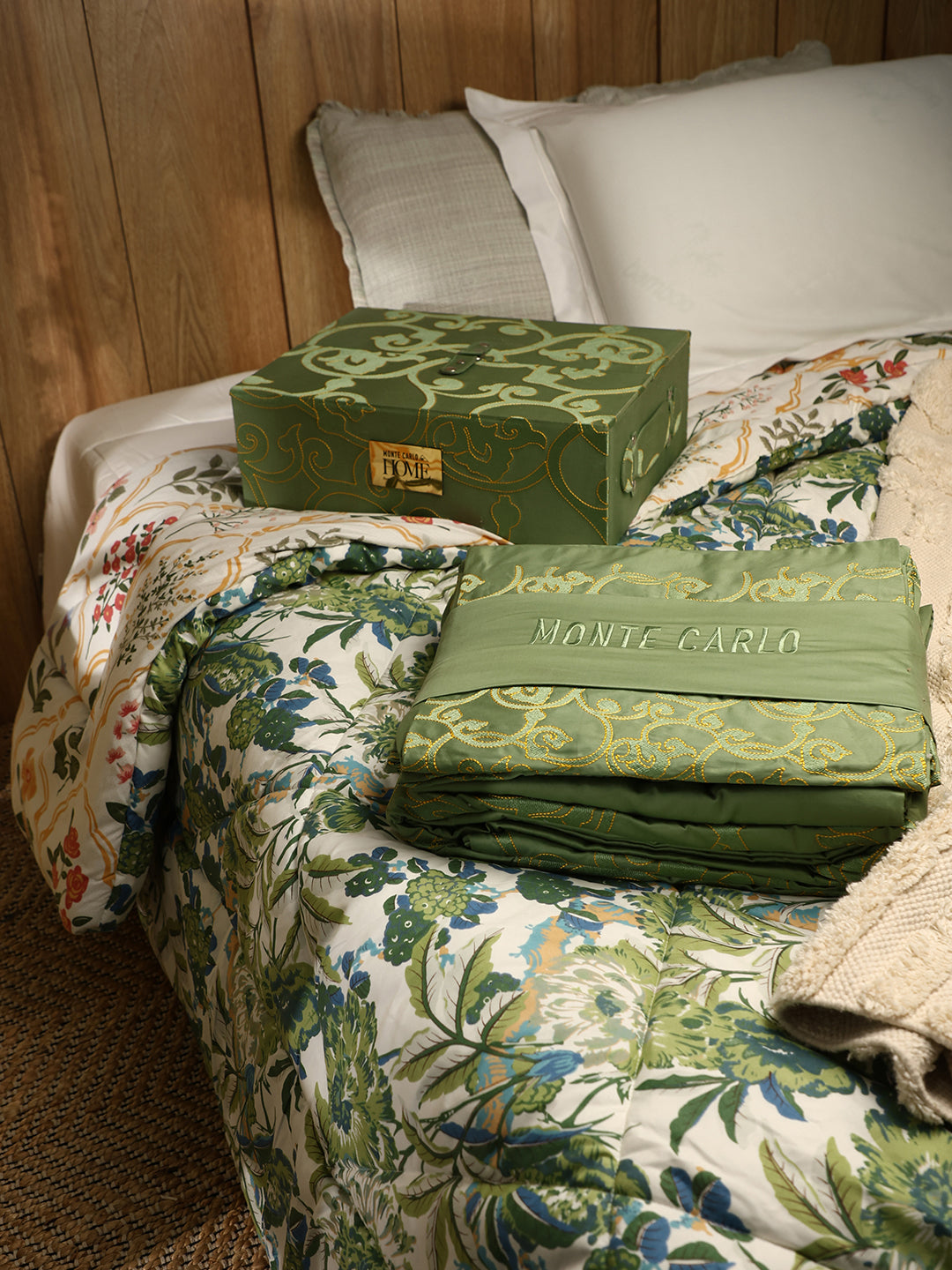 400 TC Cotton King Size Luxury 10 Pc Bedding Set (Matrix)