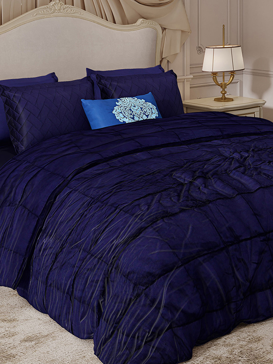 300 TC Cotton King Size Luxury 11 Pc Bedding Set (Trousseau)