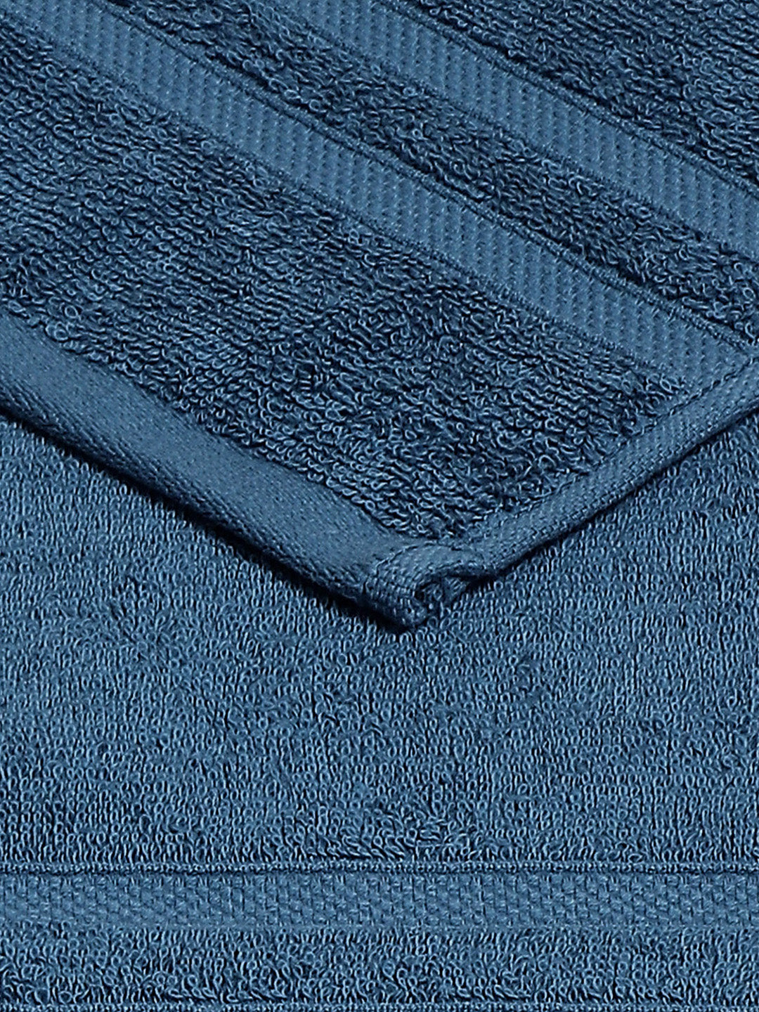 Navy Blue Cotton 525 GSM Hand Towels (Pack of 2)