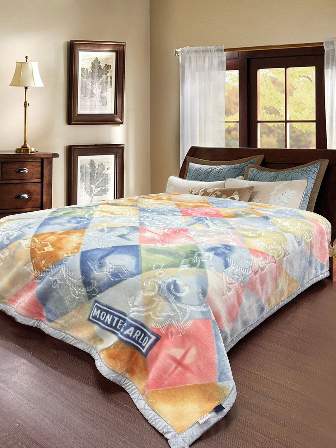 Monte Carlo Printed Double Bed 2 Ply Mink Blanket