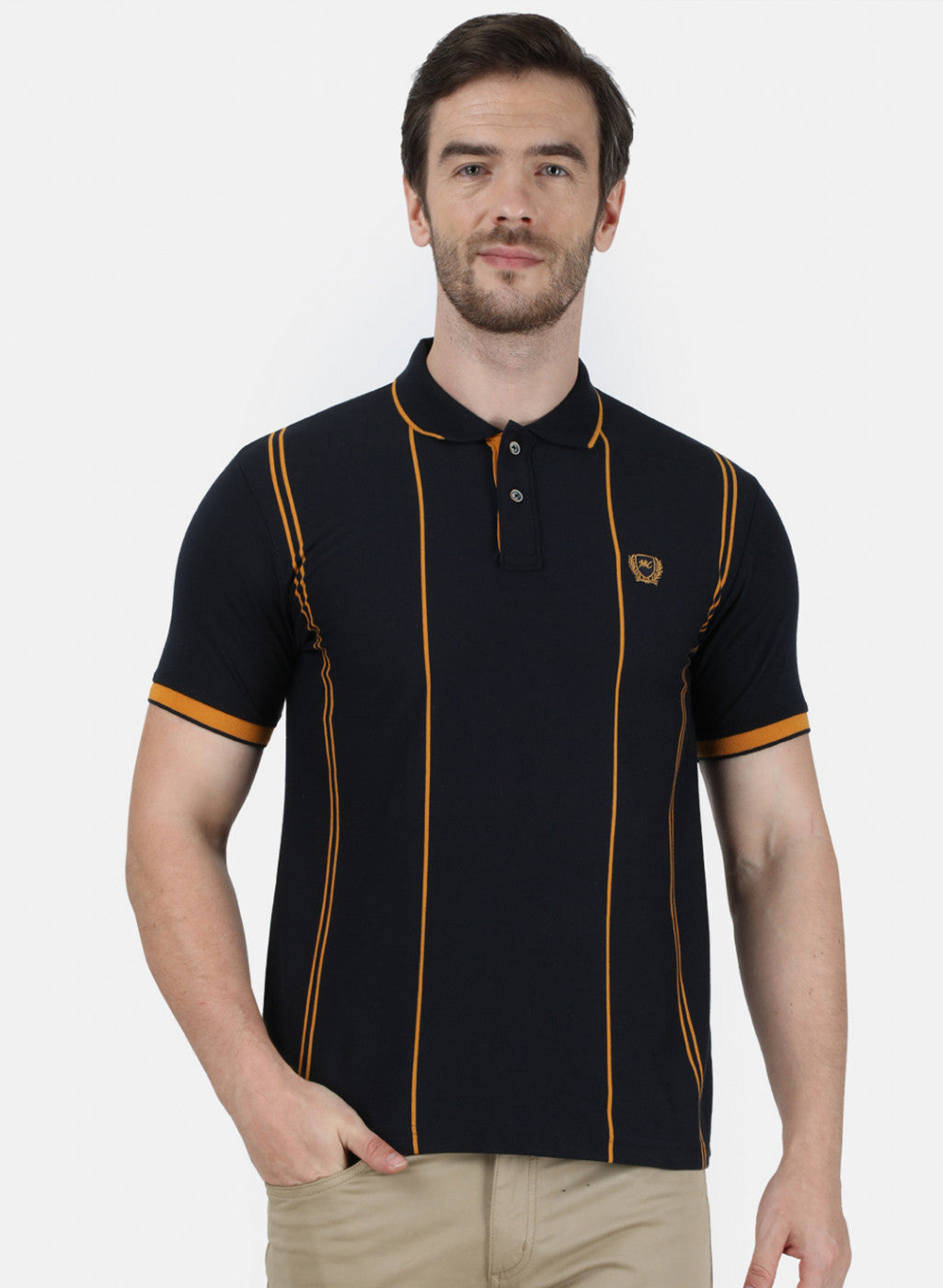 Mens NAvy Blue Stripe T-Shirt