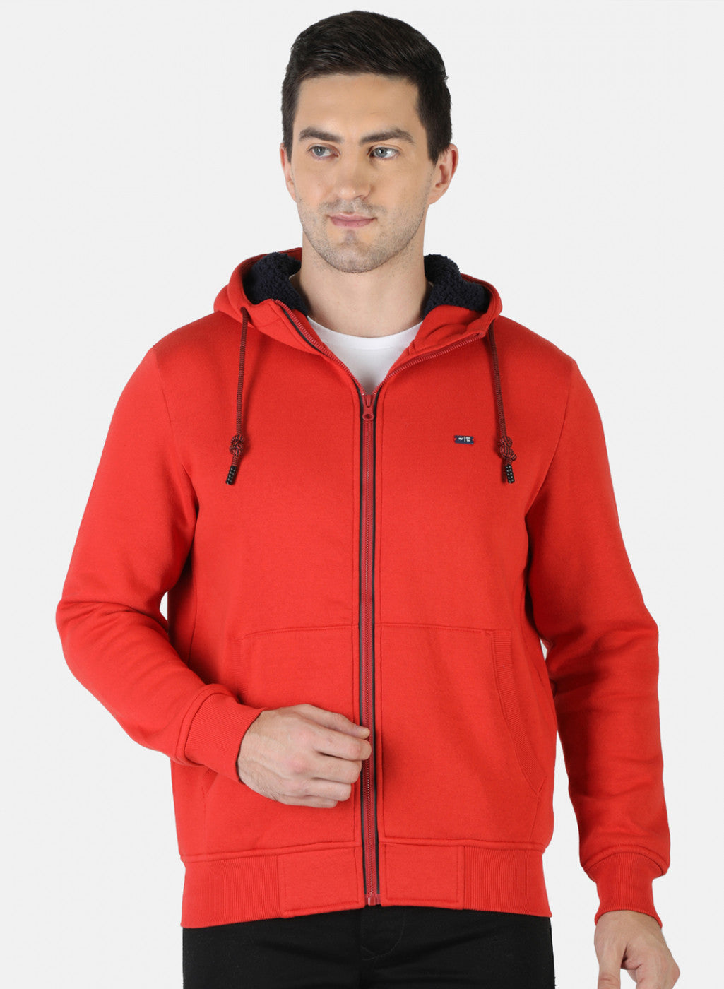 Men Orange Plain T-Shirt