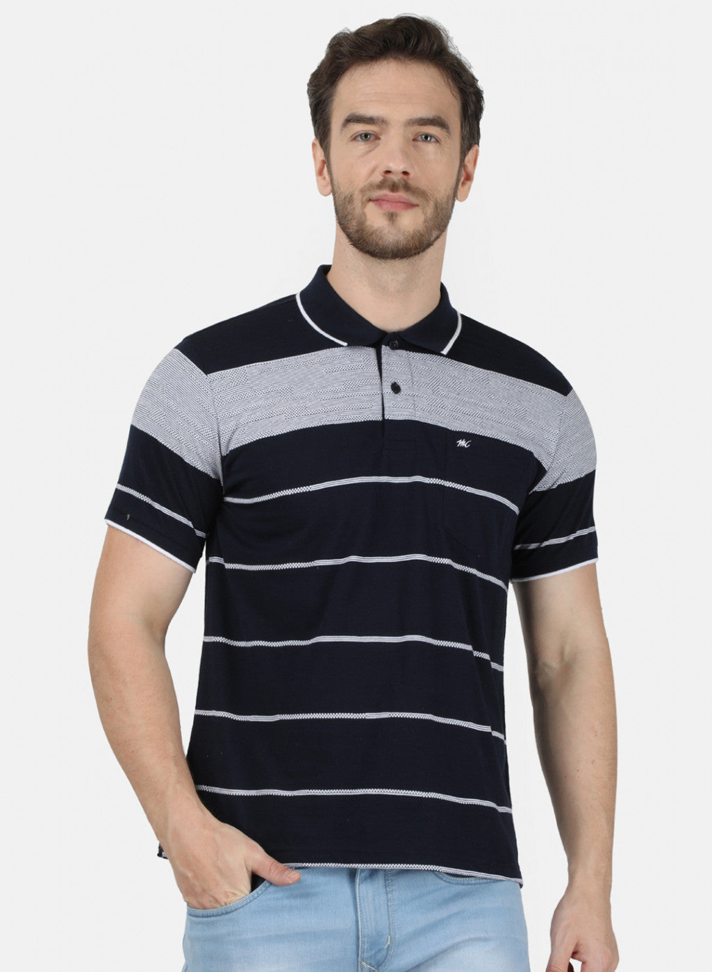 Mens NAvy Stripe T-Shirt