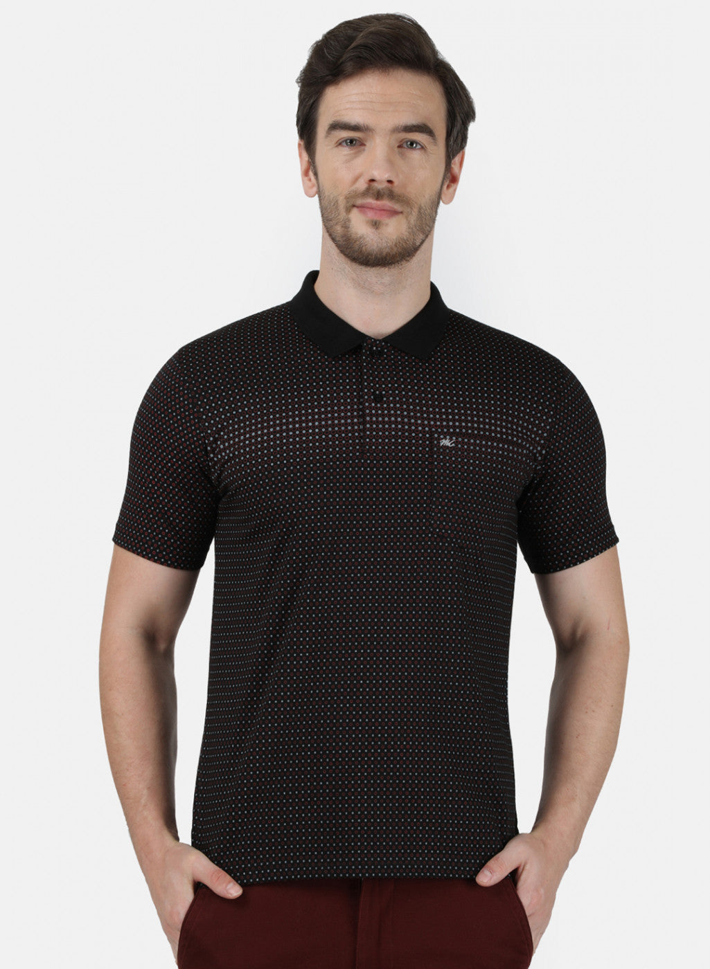 Mens Black Printed T-Shirt