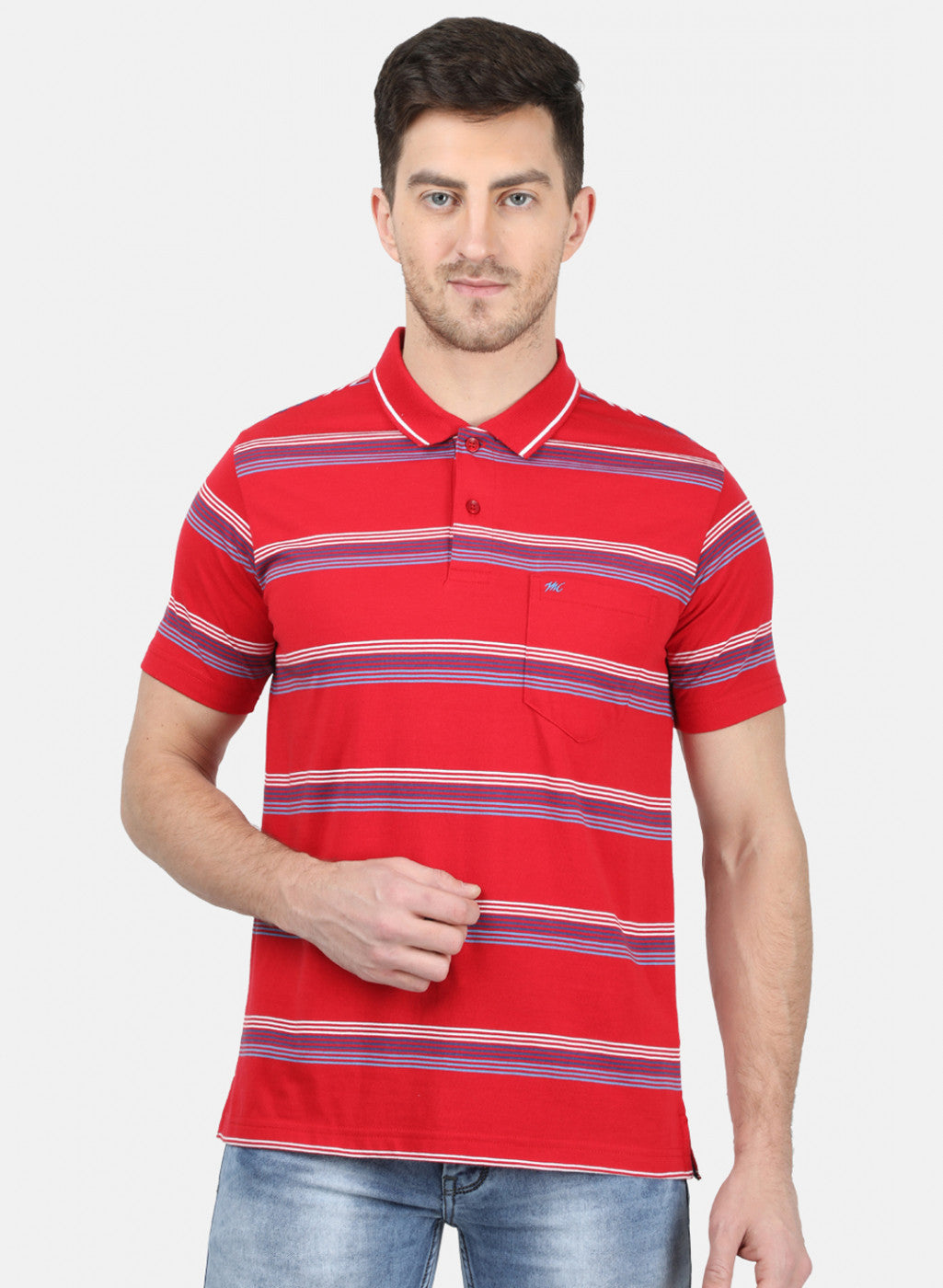 Mens Red Stripe T-Shirt
