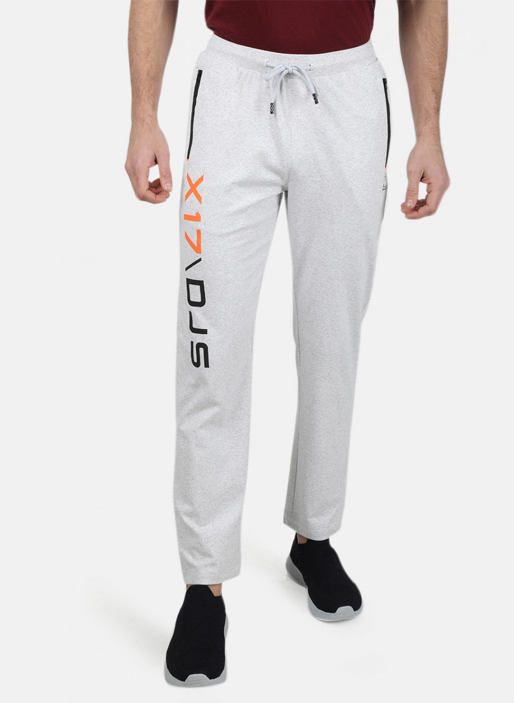 Mens Grey Plain Lower