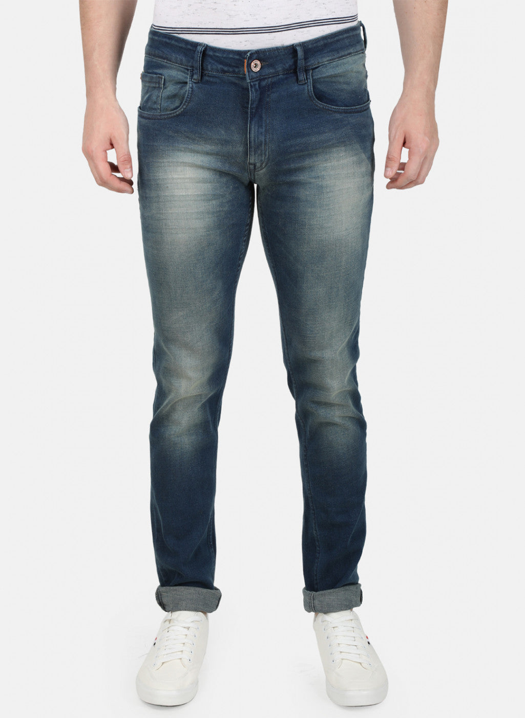 Mens Blue Skinny Denim