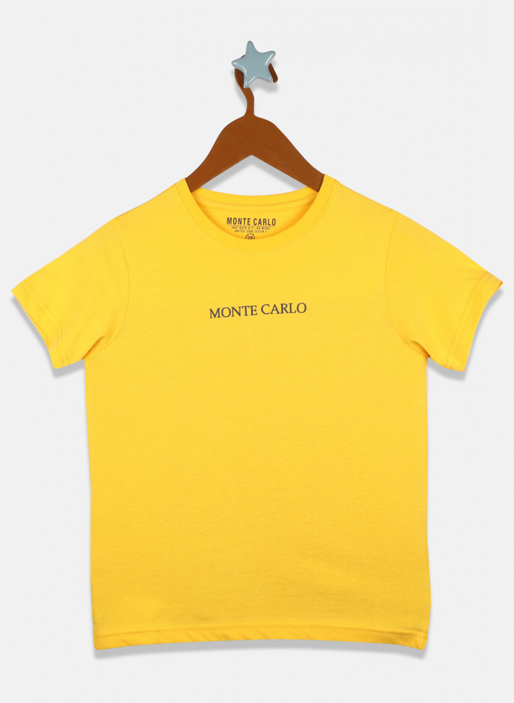 Boys Mustard Plain T-Shirt