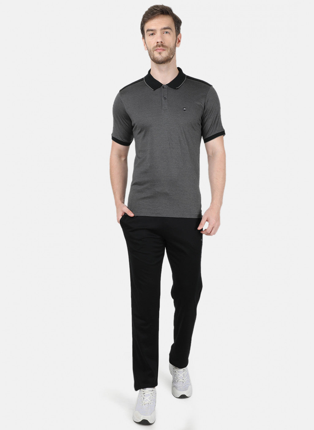 Mens Black Stripe Lower Set