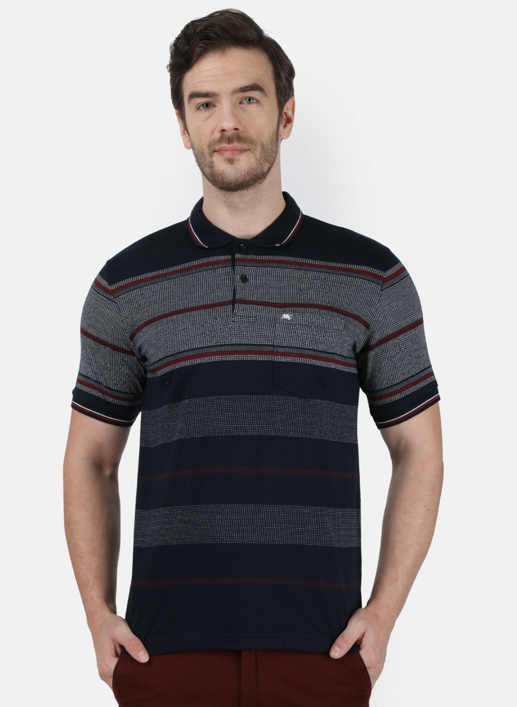 Mens NAvy Blue Stripe T-Shirt