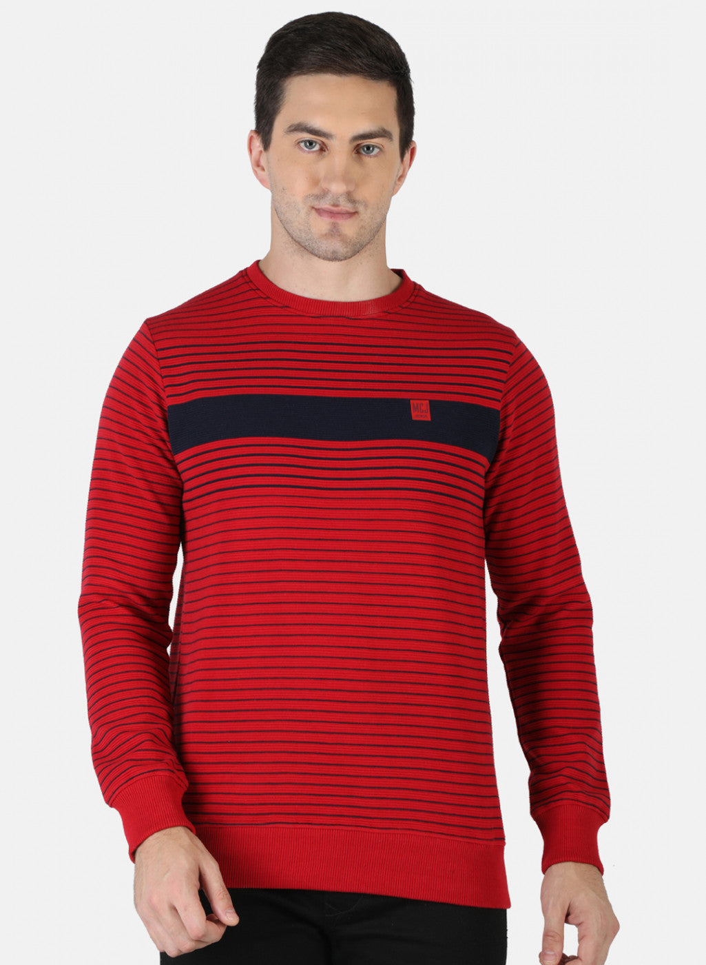 Men Red Stripe T-Shirt