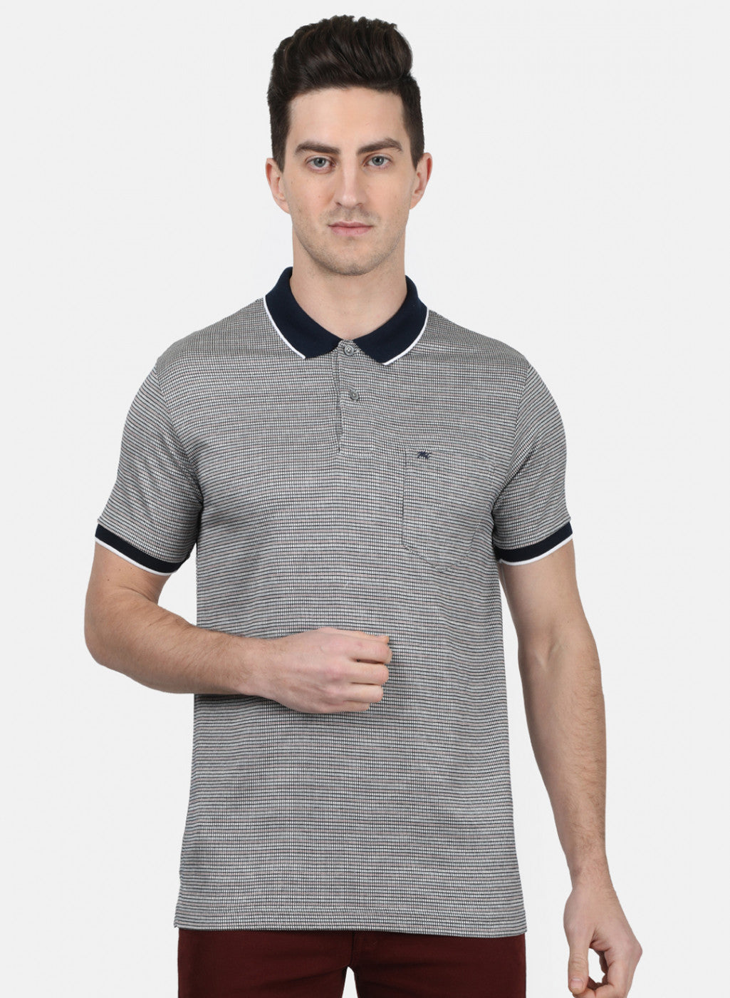 Mens NAvy Blue Stripe T-Shirt