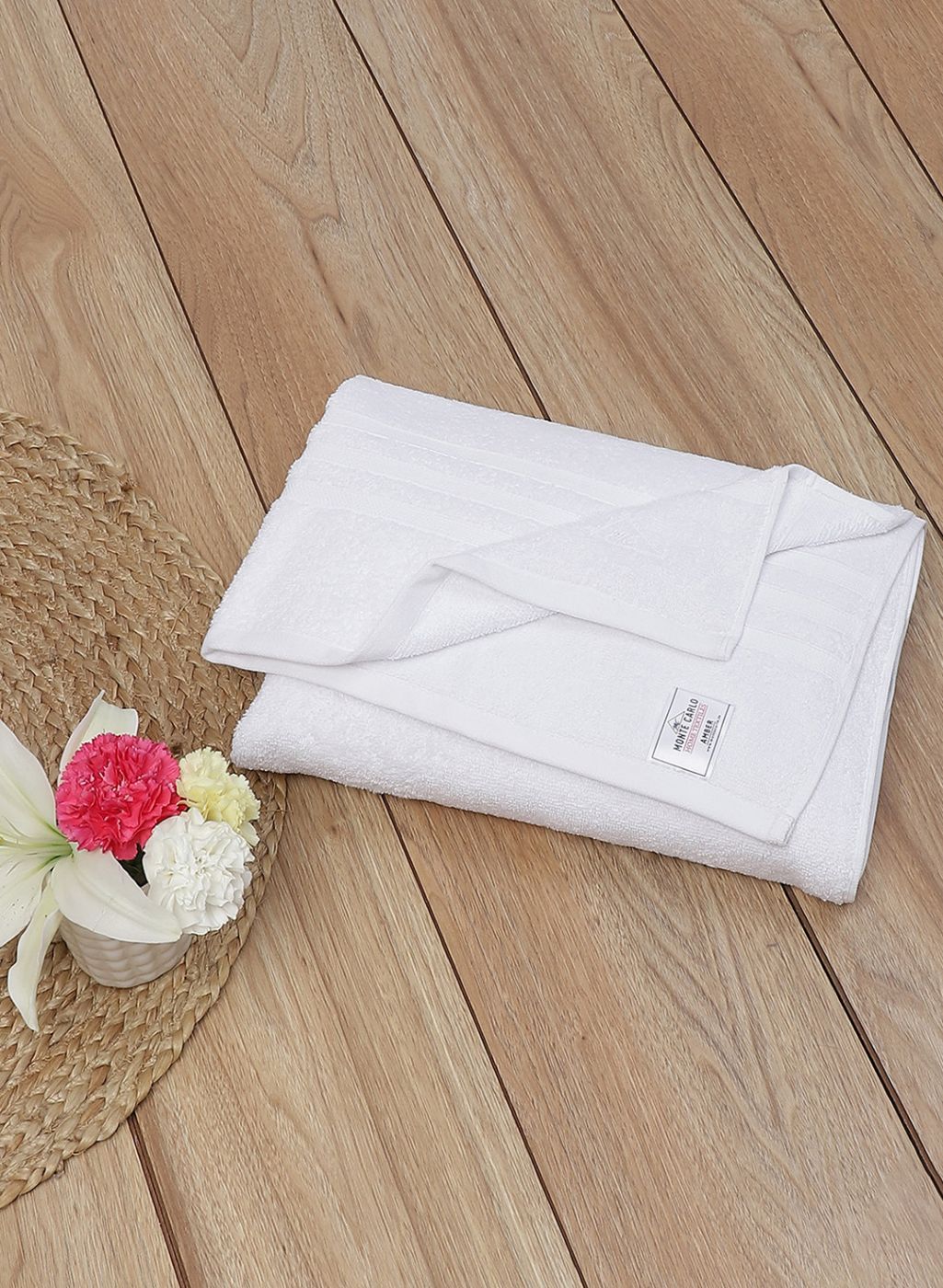 White Cotton 525 GSM Bath Towel