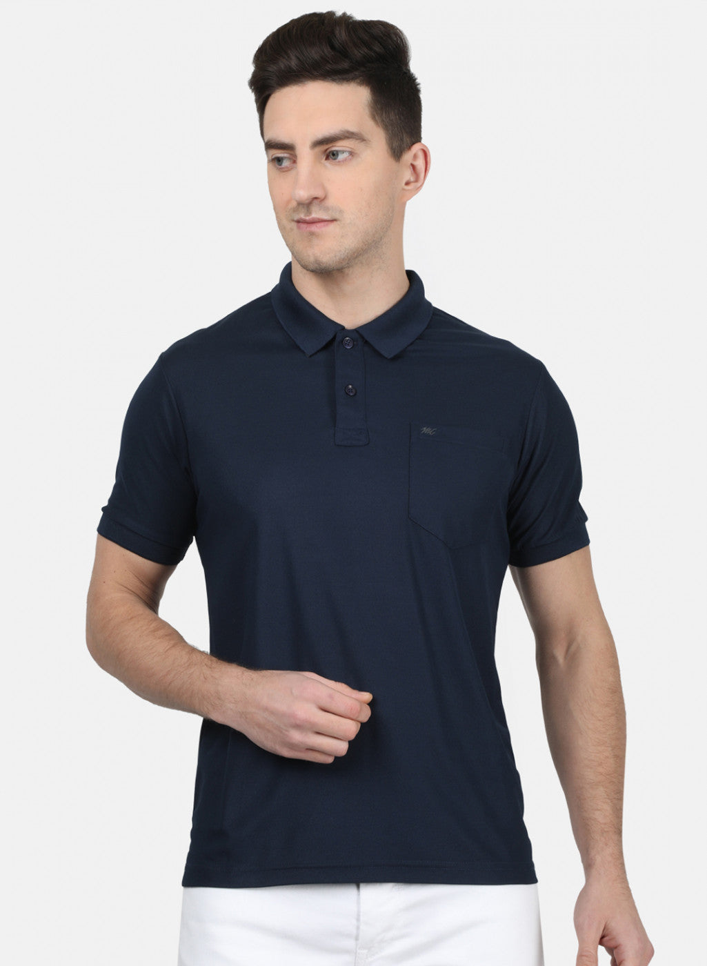 Mens NAvy Blue Plain T-Shirt