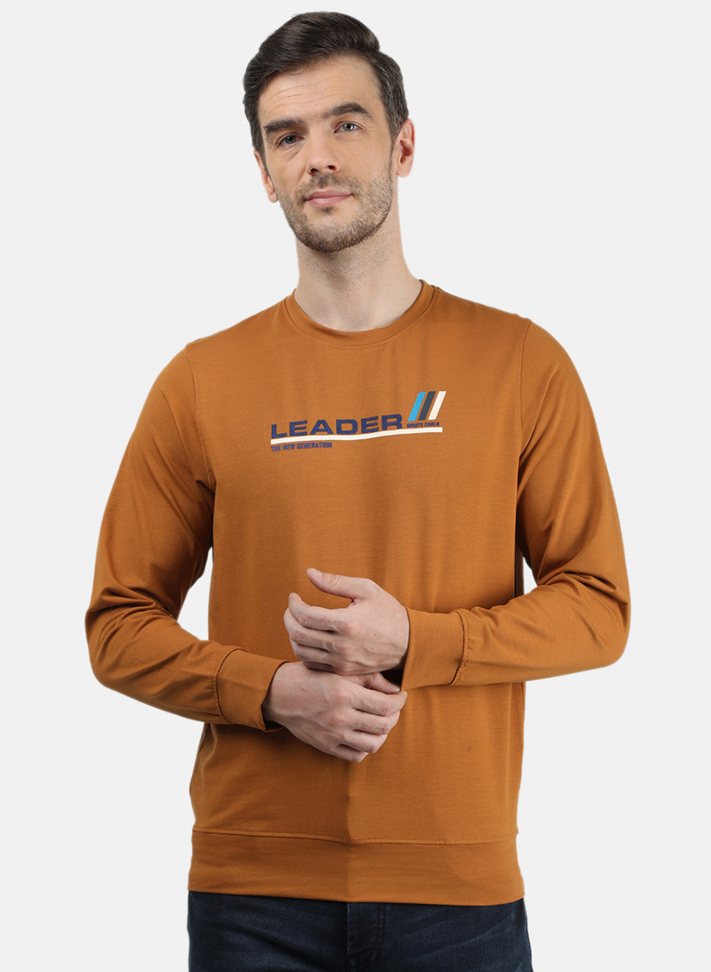 Men Mustard Printed T-Shirt