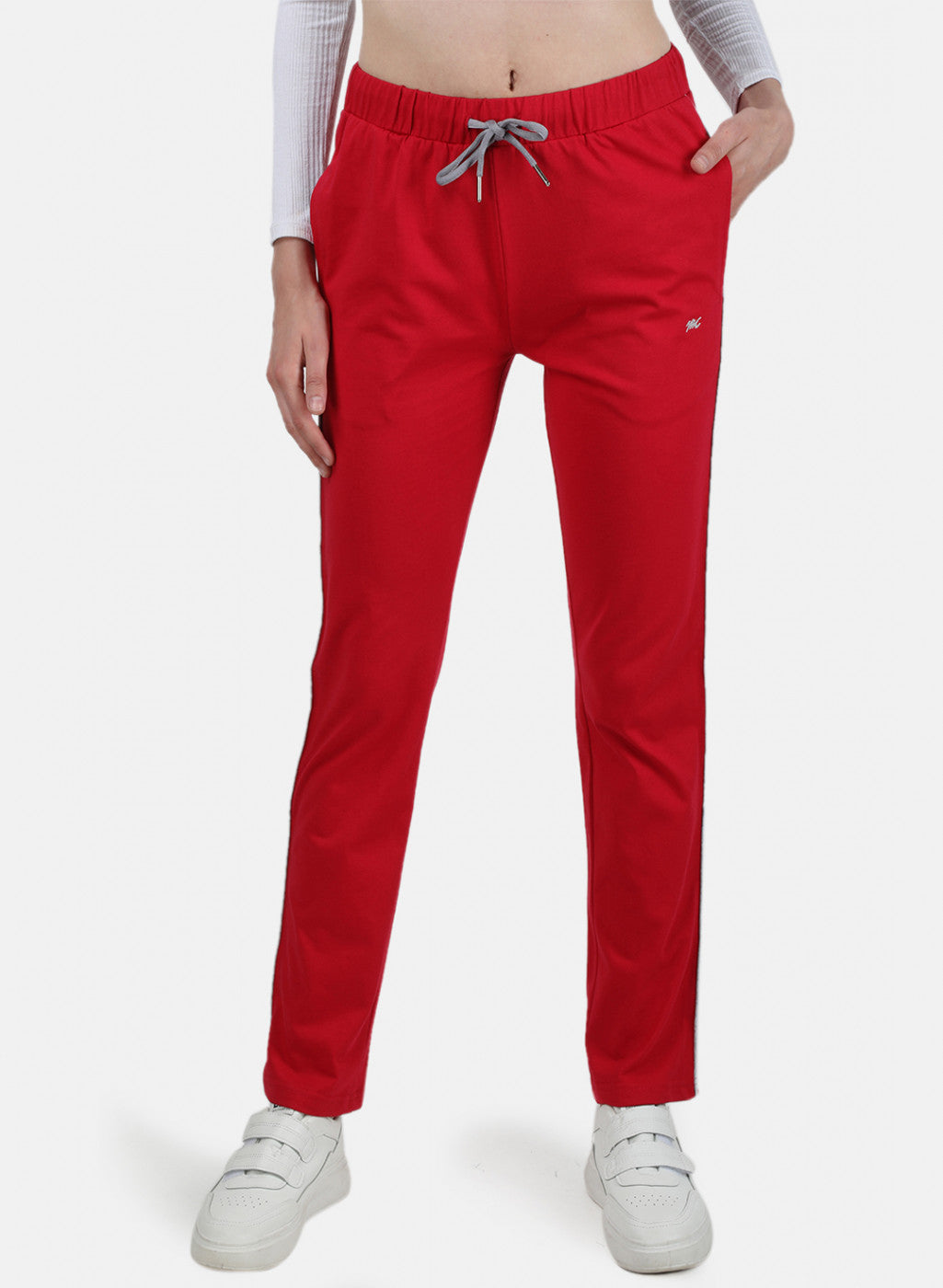 Womens Dark Pink Plain Lower