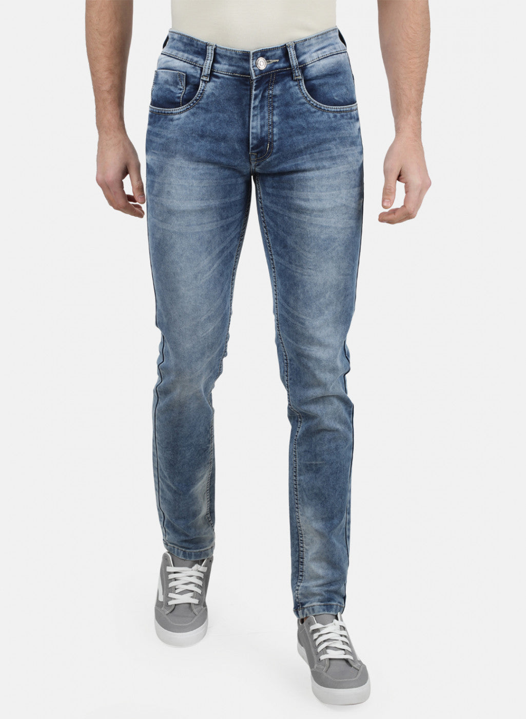 Mens Blue Skinny Denim