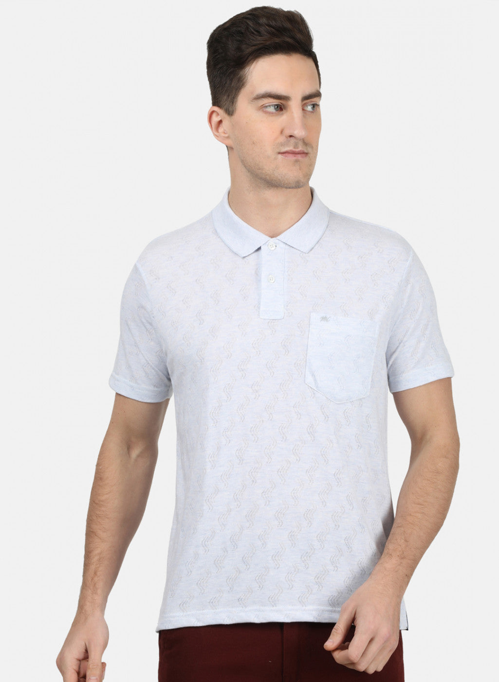 Mens Sky Blue Stripe T-Shirt