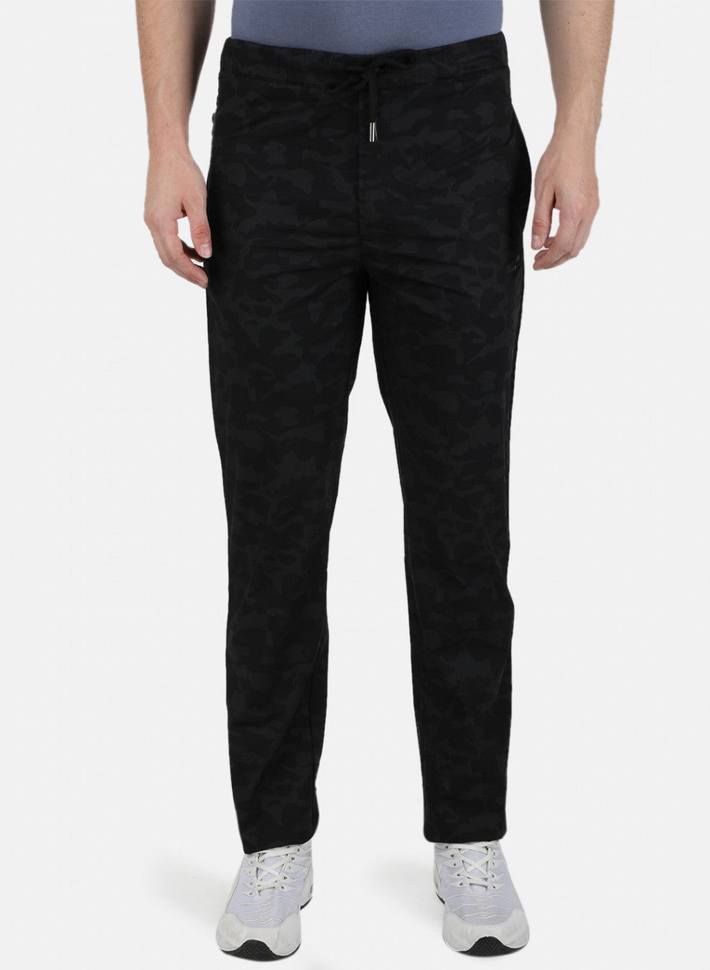 Mens Black Printed Lower