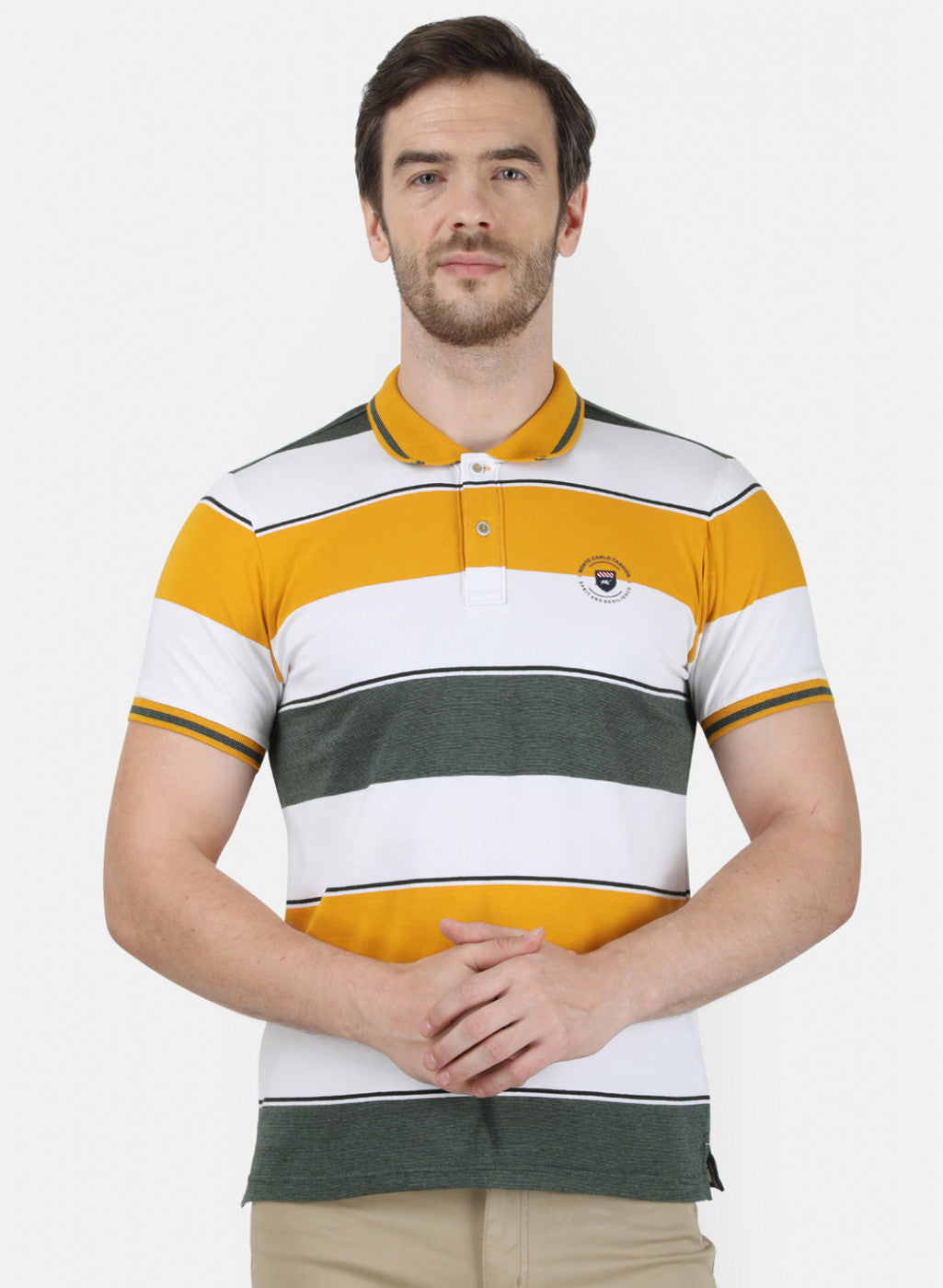 Mens Mustard Stripe T-Shirt