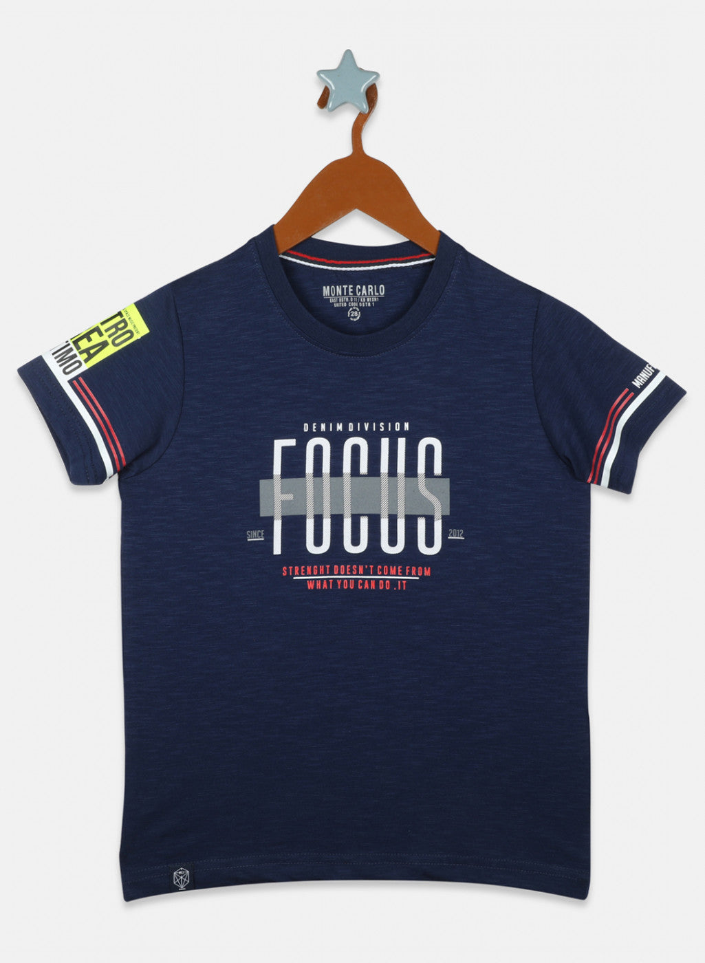 Boys Blue Printed T-Shirt