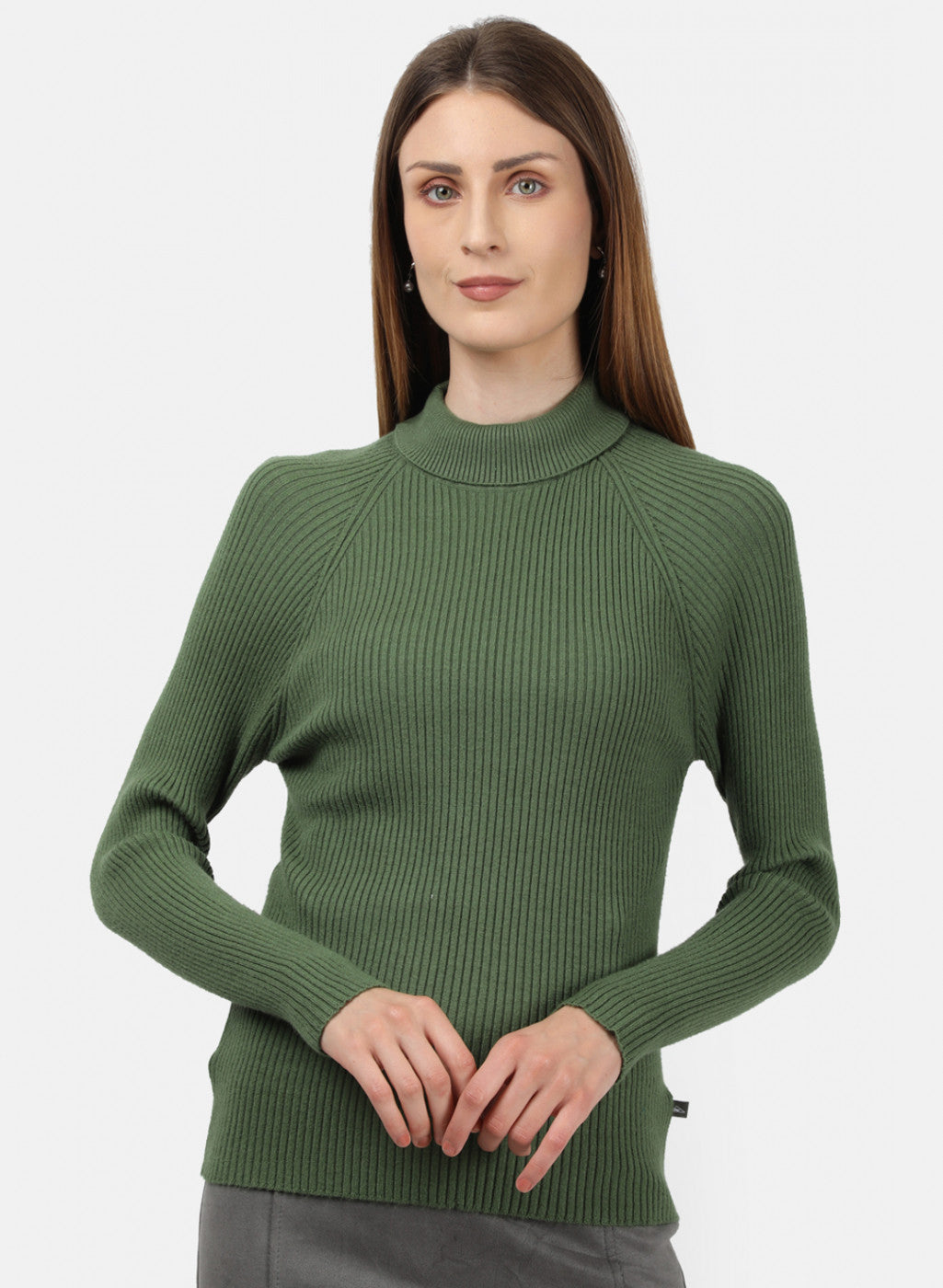 Women Olive Solid Sceavy