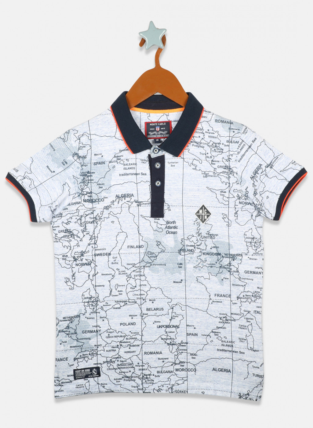 Boys Blue Printed T-Shirts