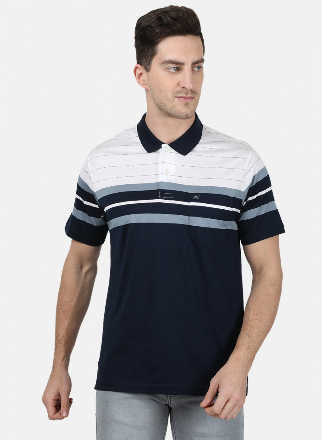Mens Blue Stripe T-Shirt