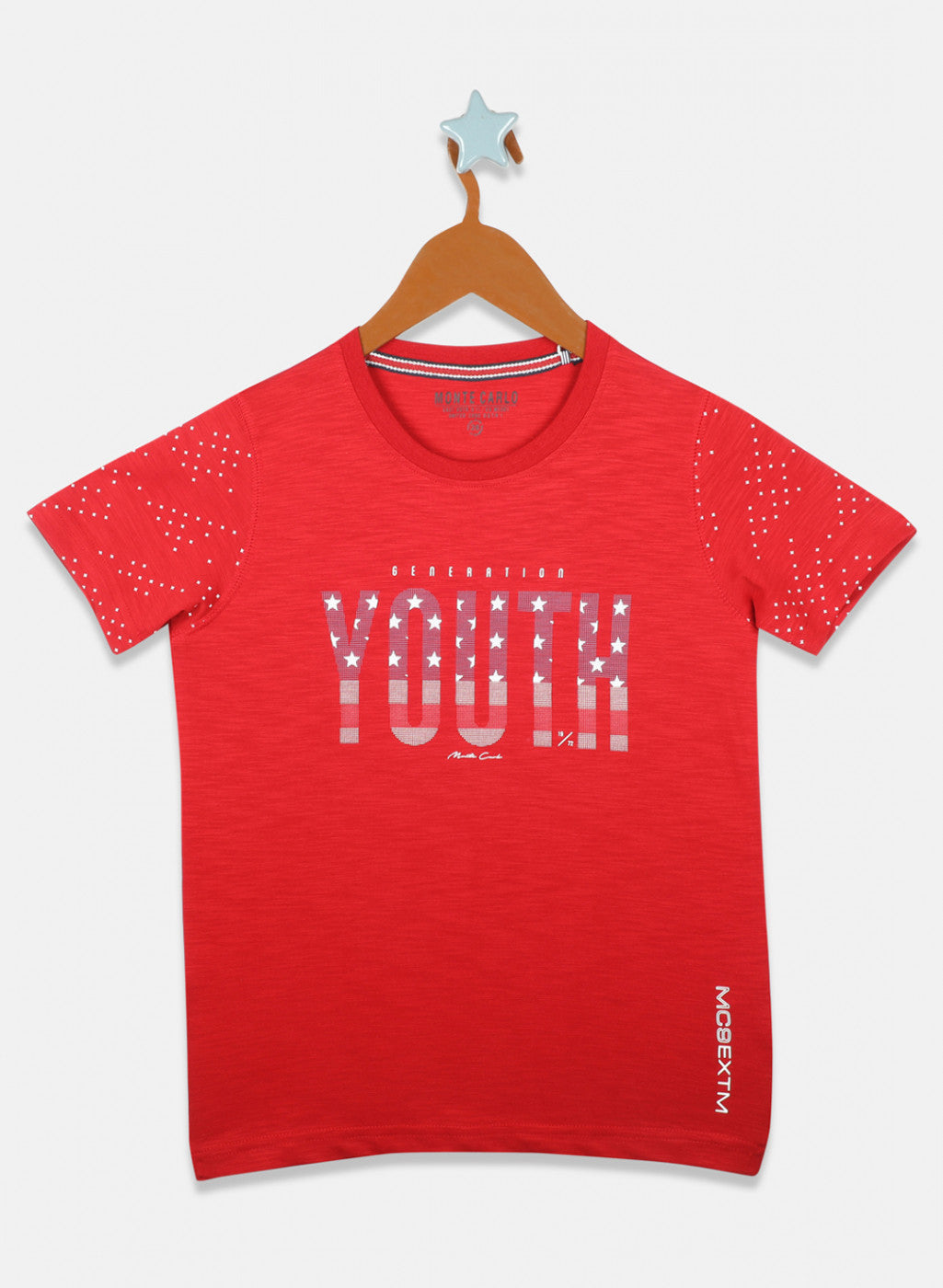 Boys Red Printed T-Shirts
