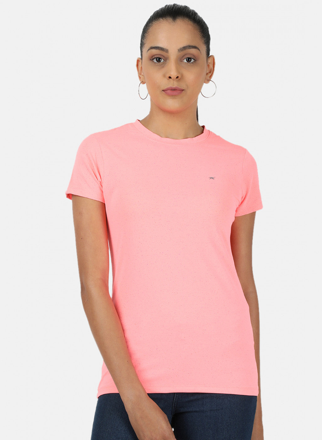 Womens Pink Plain Top