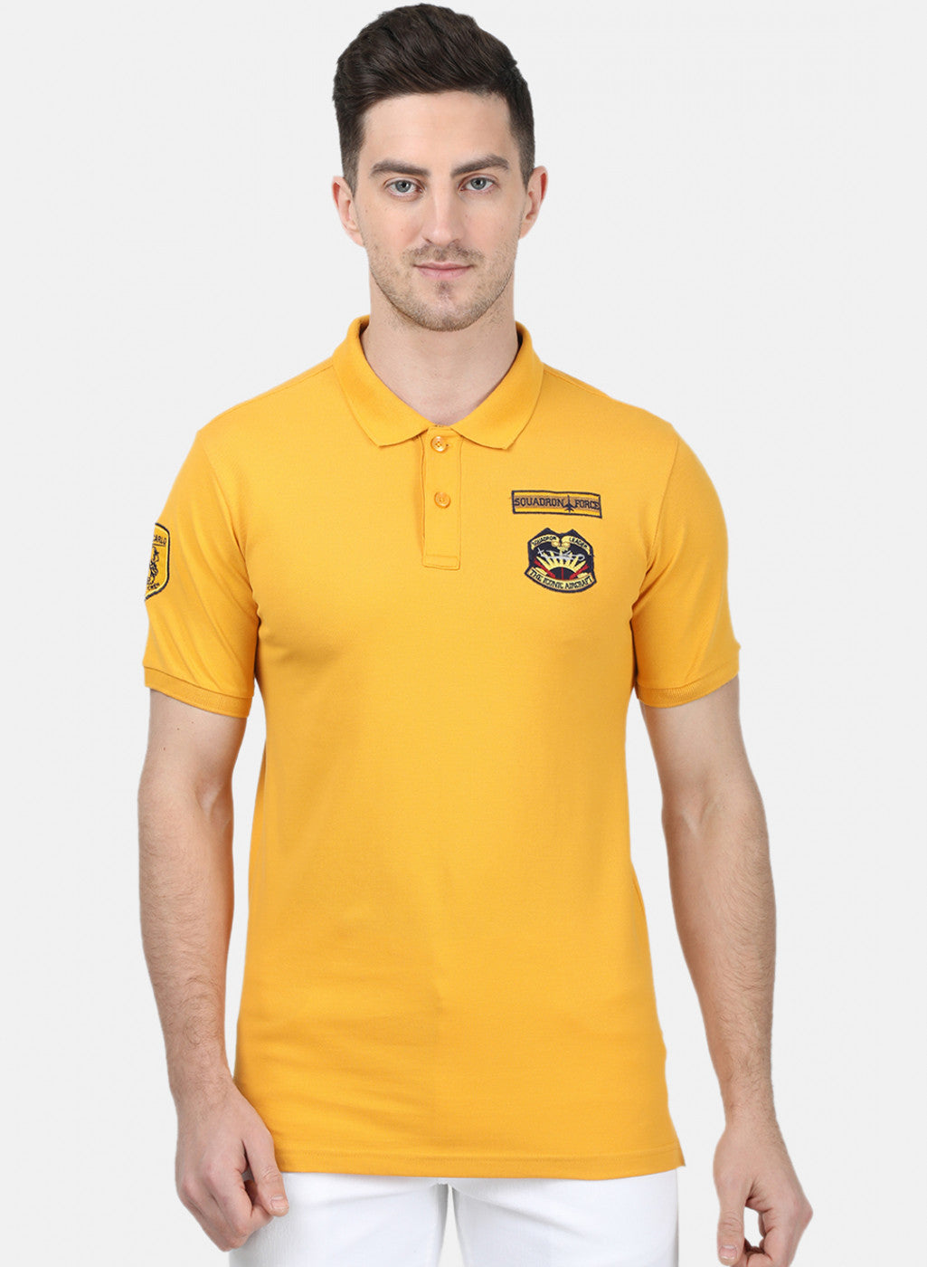 Mens Mustard Stripe T-Shirt