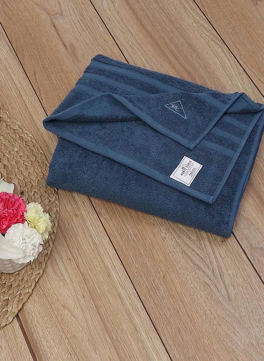 Teal Blue Cotton 525 GSM Bath Towel