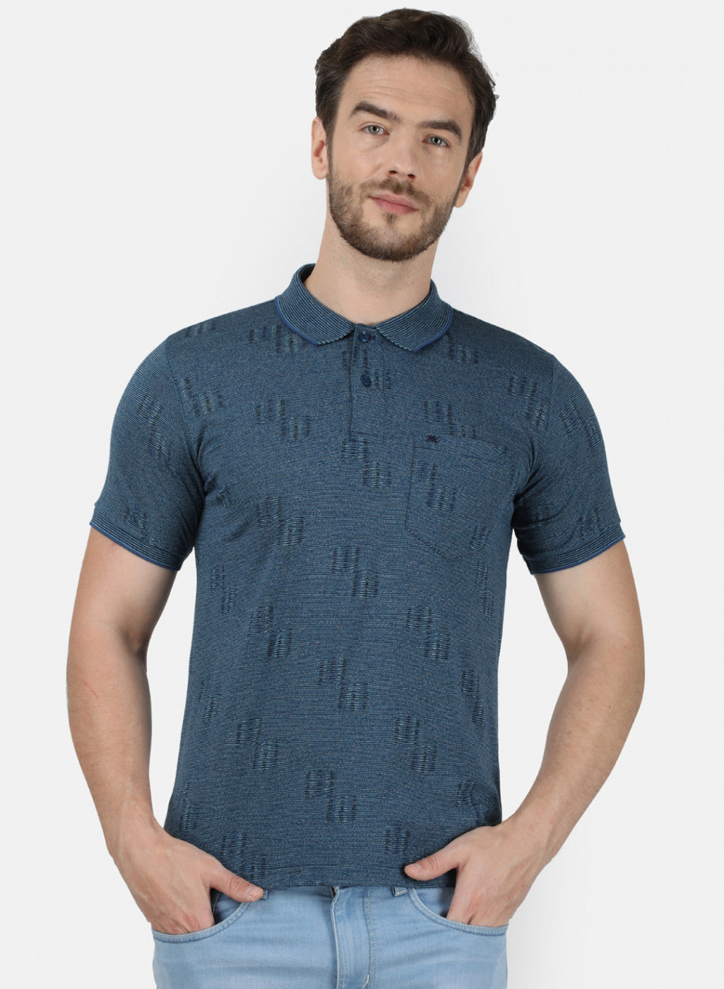 Mens Blue Stripe T-Shirt