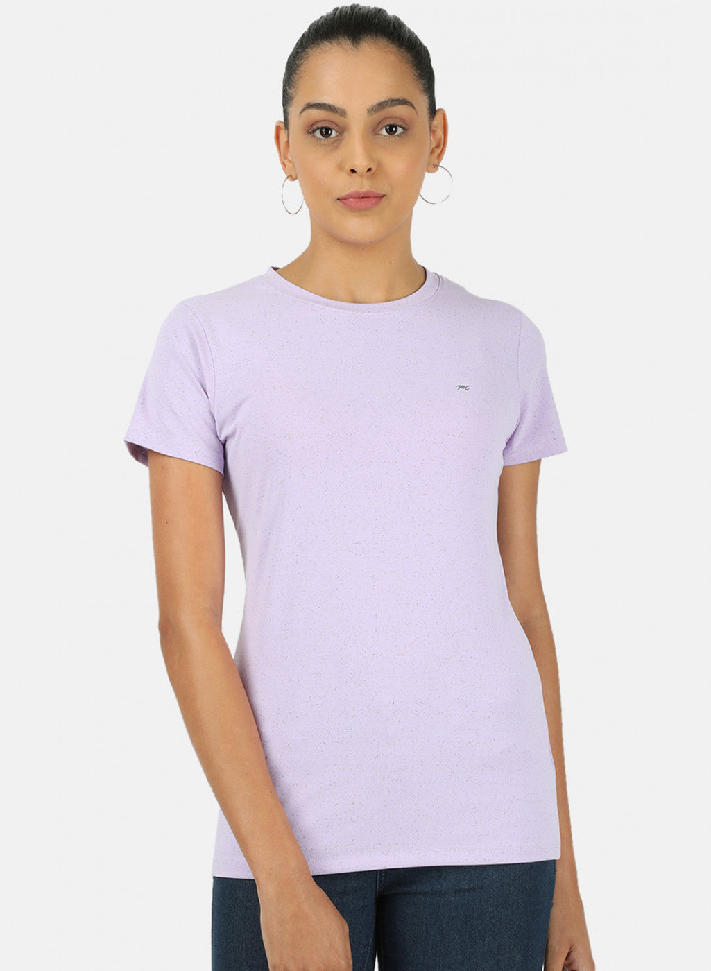 Womens Purple Plain Top