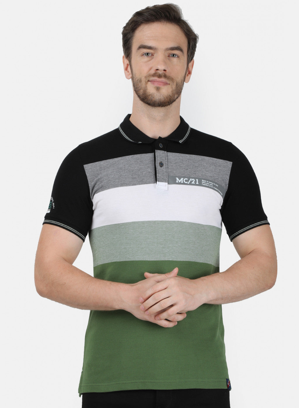 Mens Multicolor Stripe T-Shirt