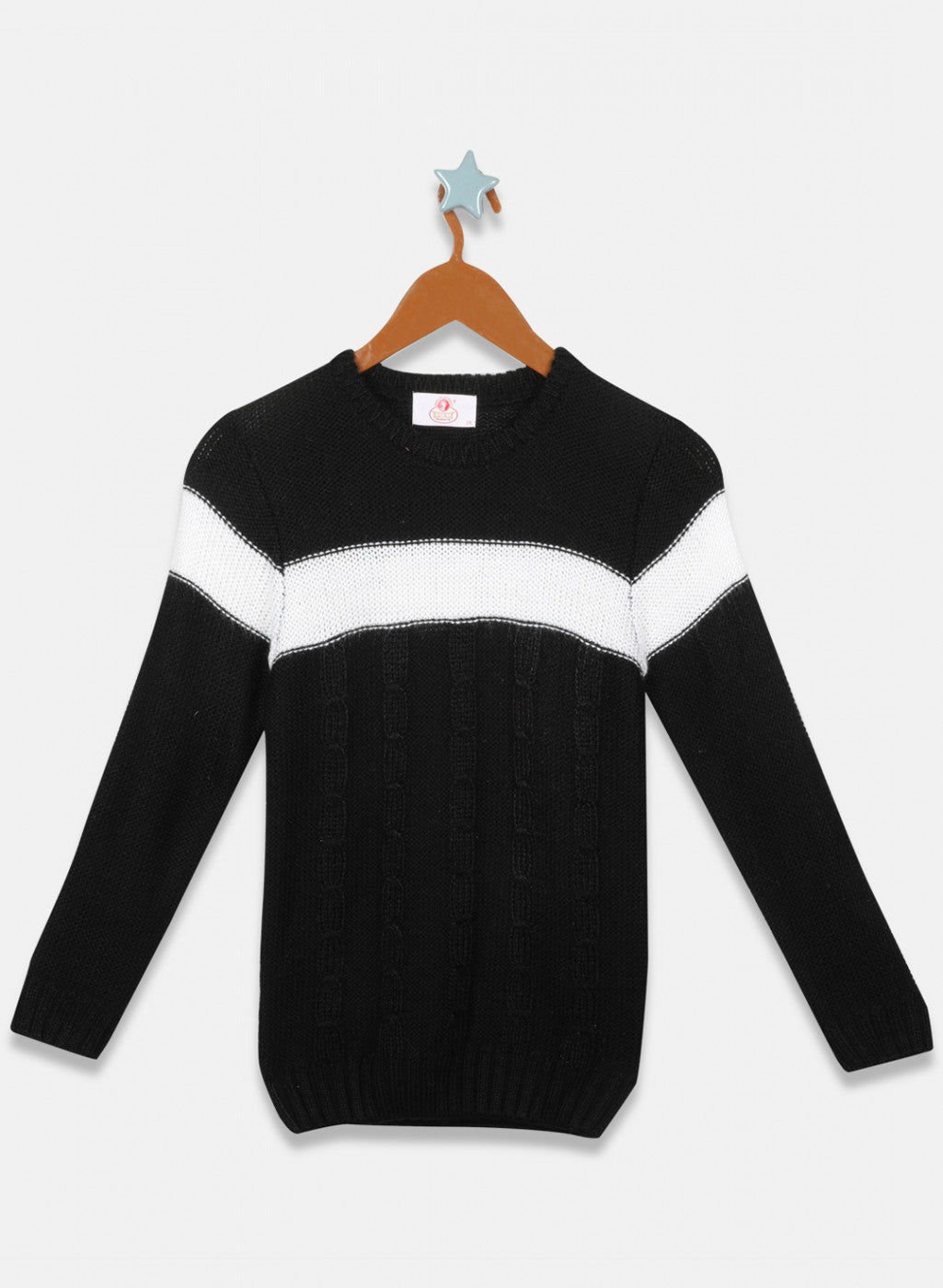 Oswal Black Boys Pullover