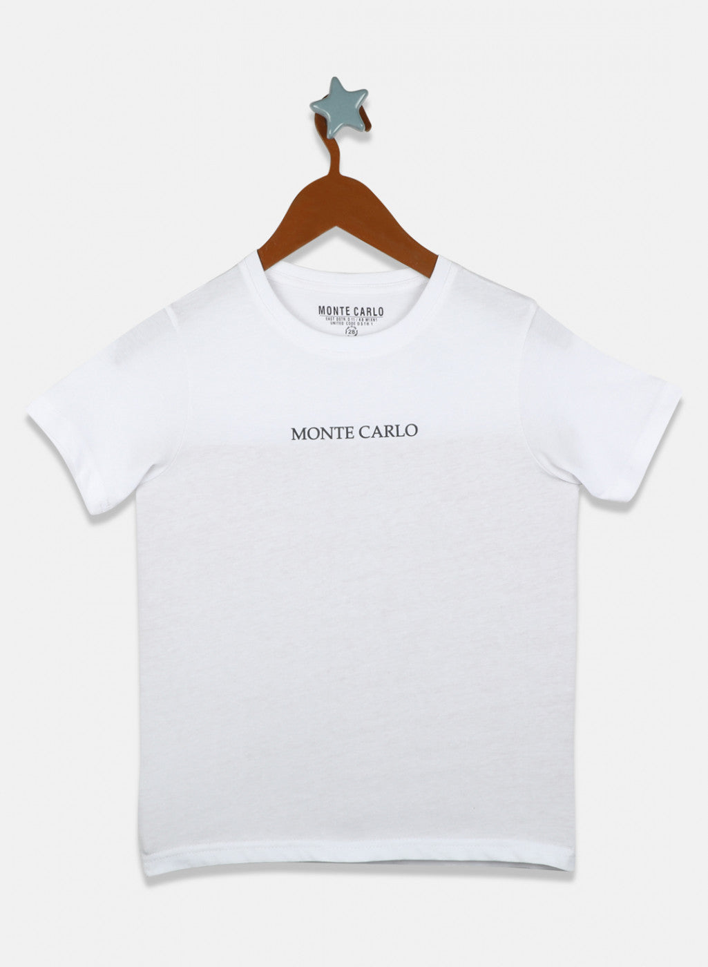 Boys White Plain T-Shirt