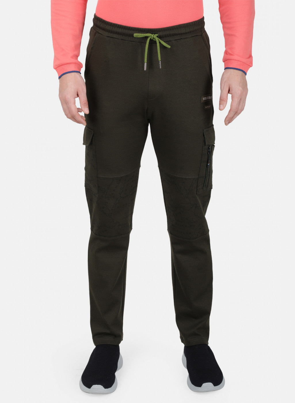 Mens Olive Plain Lower