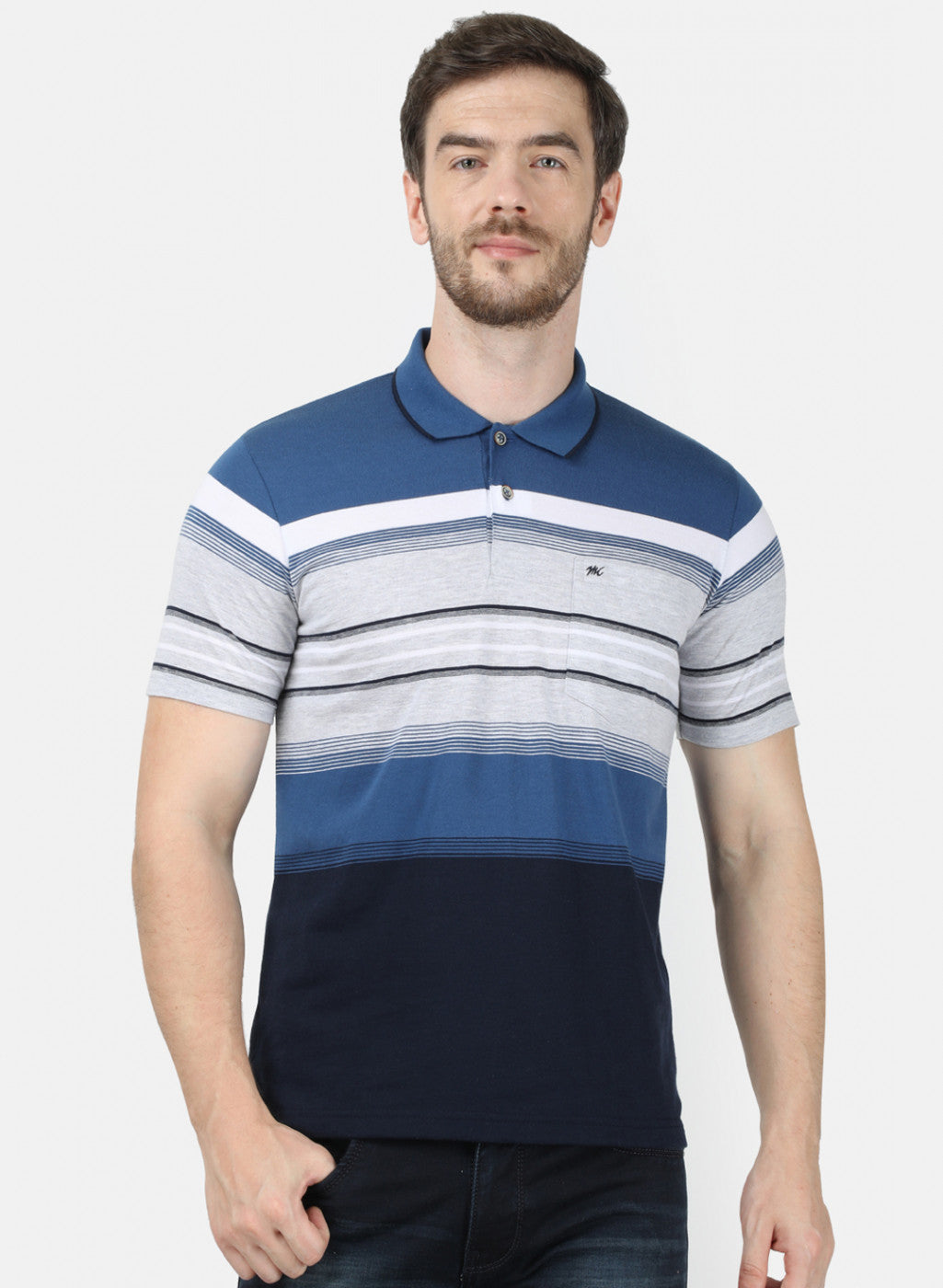 Mens Blue Stripe T-Shirt