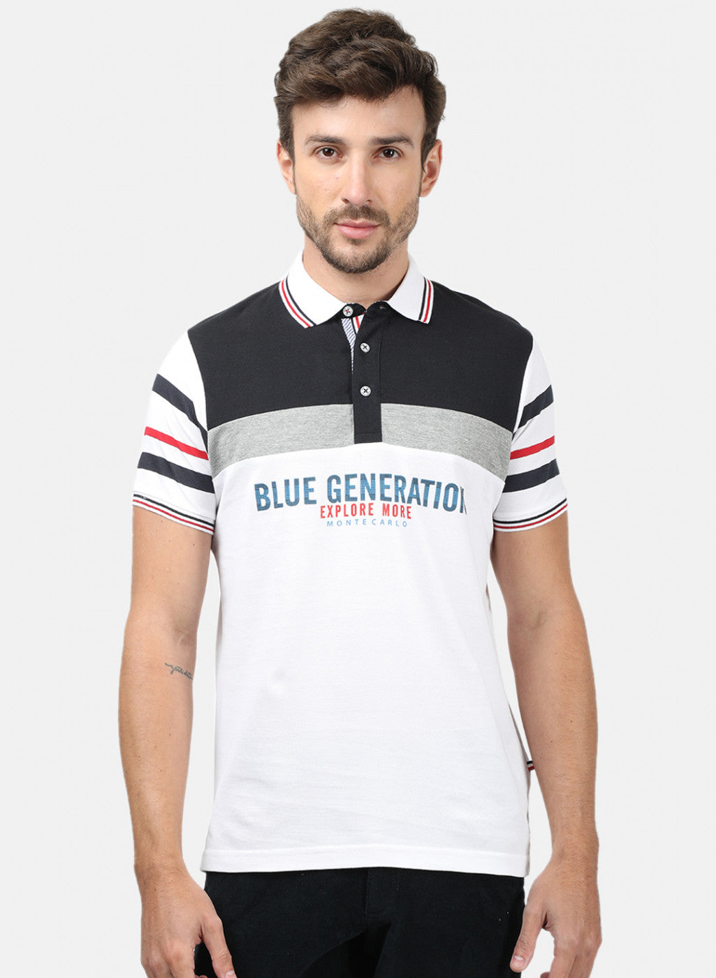 Men White Plain T-Shirts - Main Image