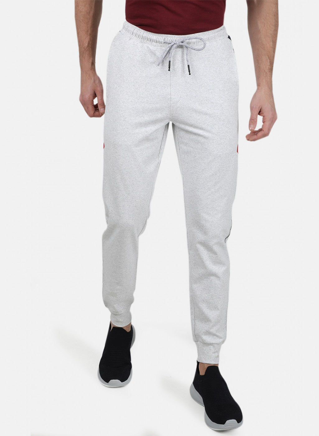 Mens Grey Plain Lower