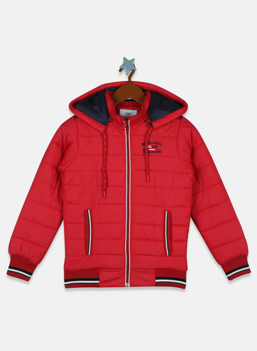 Boys Red Solid Jacket