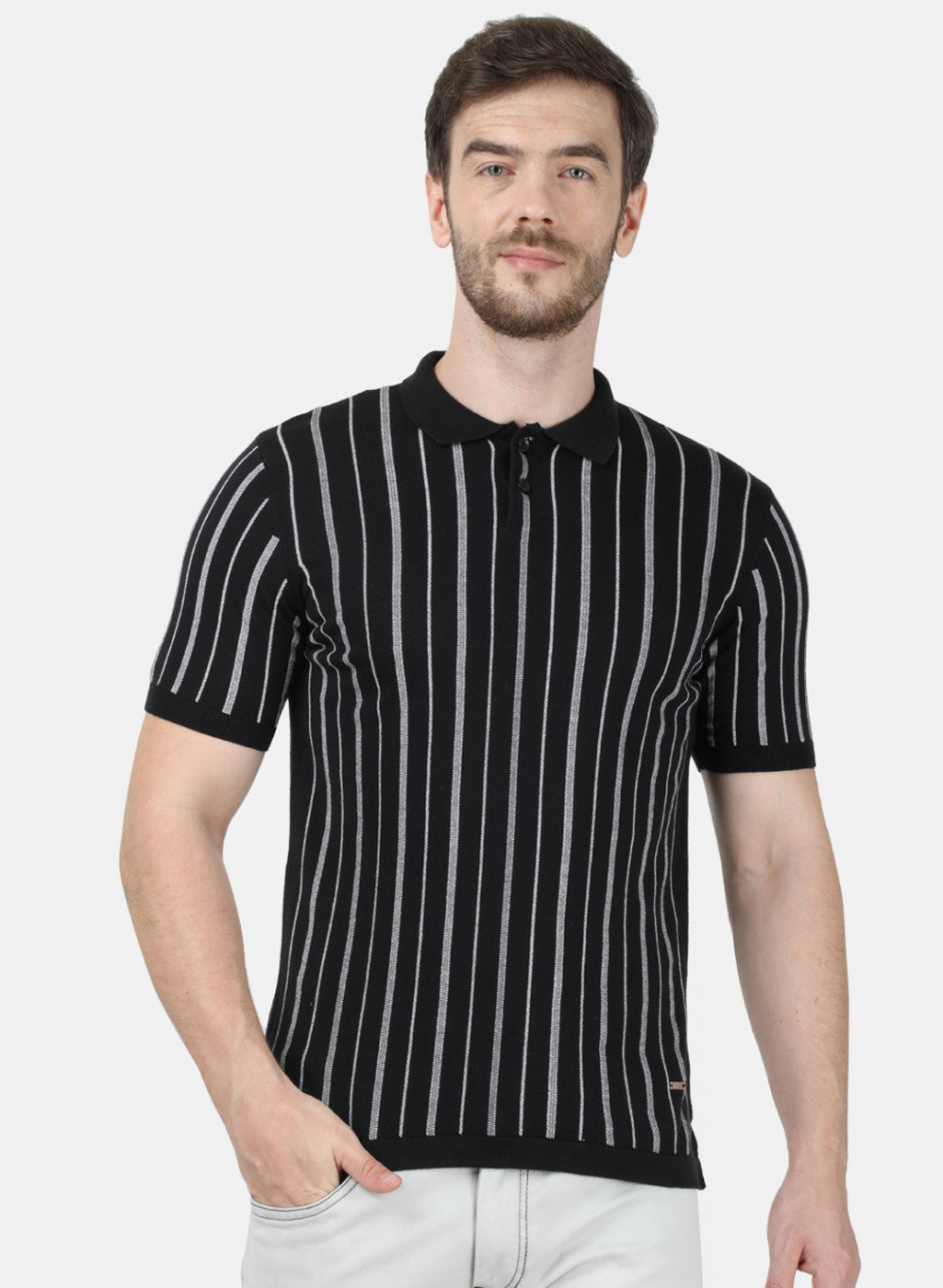 Mens Black Stripe T-Shirt